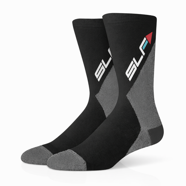 SLF Socks - Black w/ Charcoal