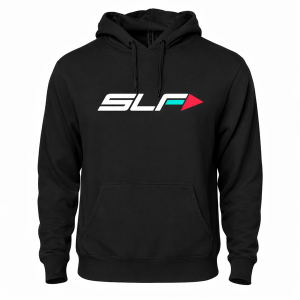 SLF Hoodie - Jet Black w/ White