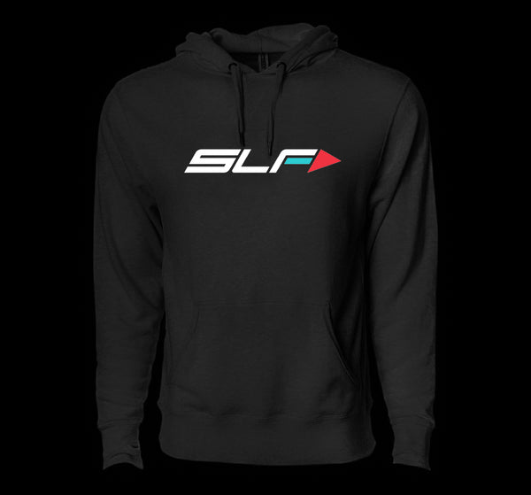 SLF Hoodie - Jet Black w/ White